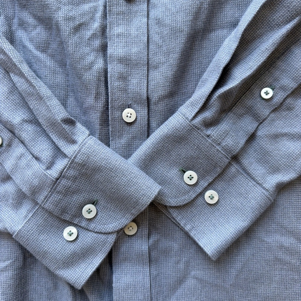 UNTUCKit Long Sleeve Button Soft Cotton Shirt - Veneto-Grisaille - Gray - XXL - Picture 4 of 6
